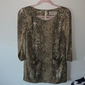 EMMA COOK SILK SNAKESKIN MINI DRESS